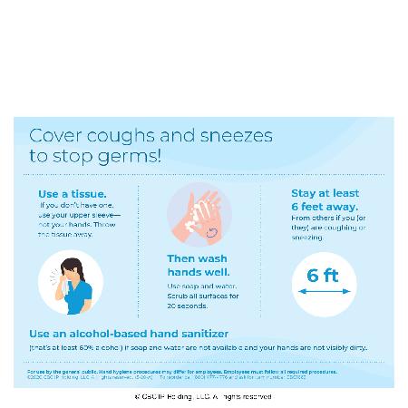Keep Coughs And Sneezes Covered Cling