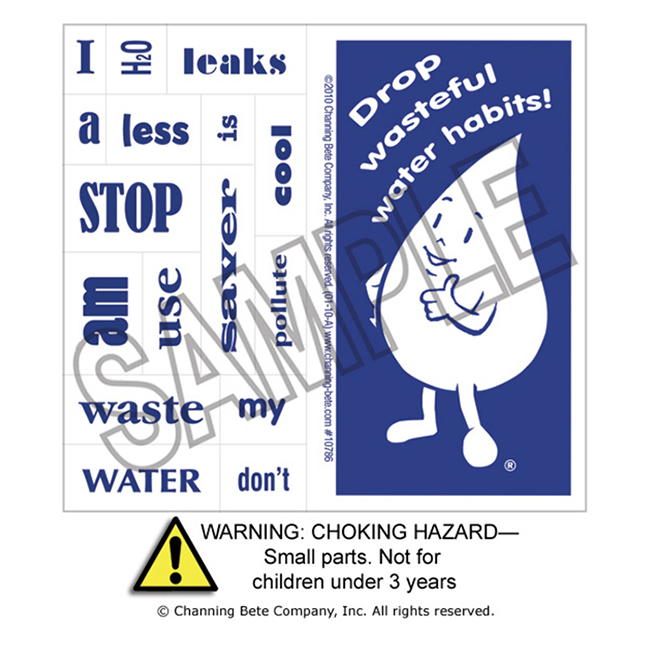 Drop Wasteful Water Habits Magnet Channing Bete