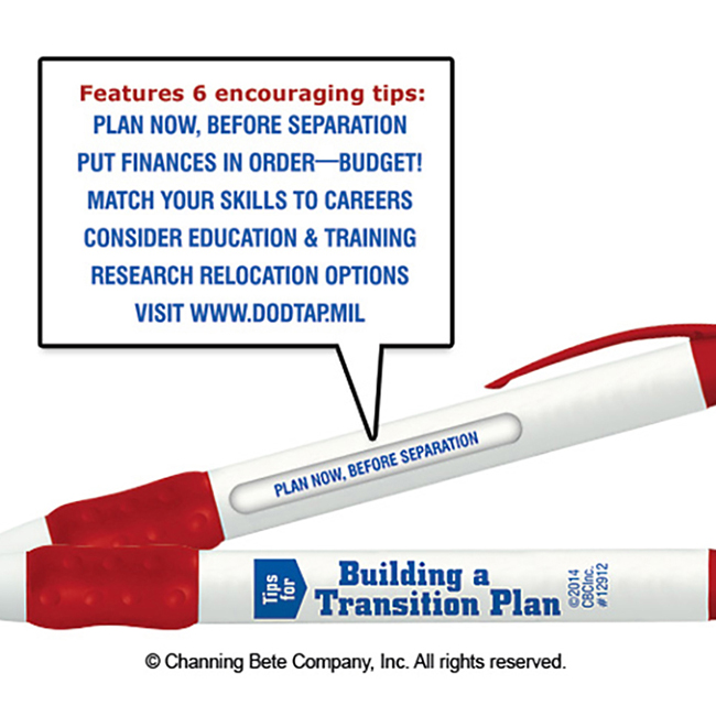 Tips For Building A Transition Plan Click-Tips® Pen