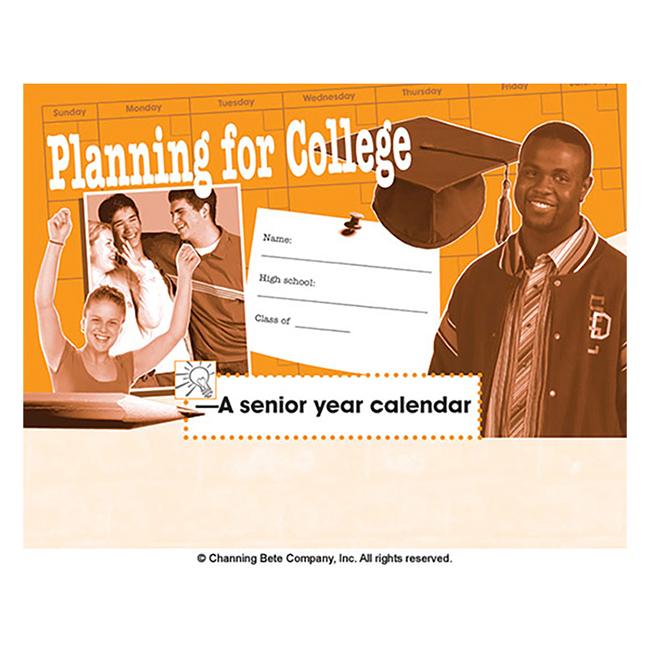 Planning For College A Senior Year Calendar Channing Bete