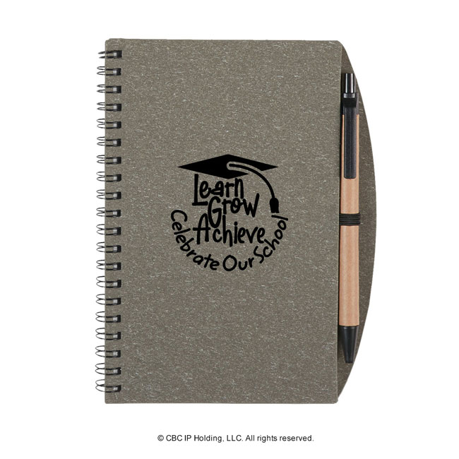 Spiral Notebook & Pen -- Customize With Your Message