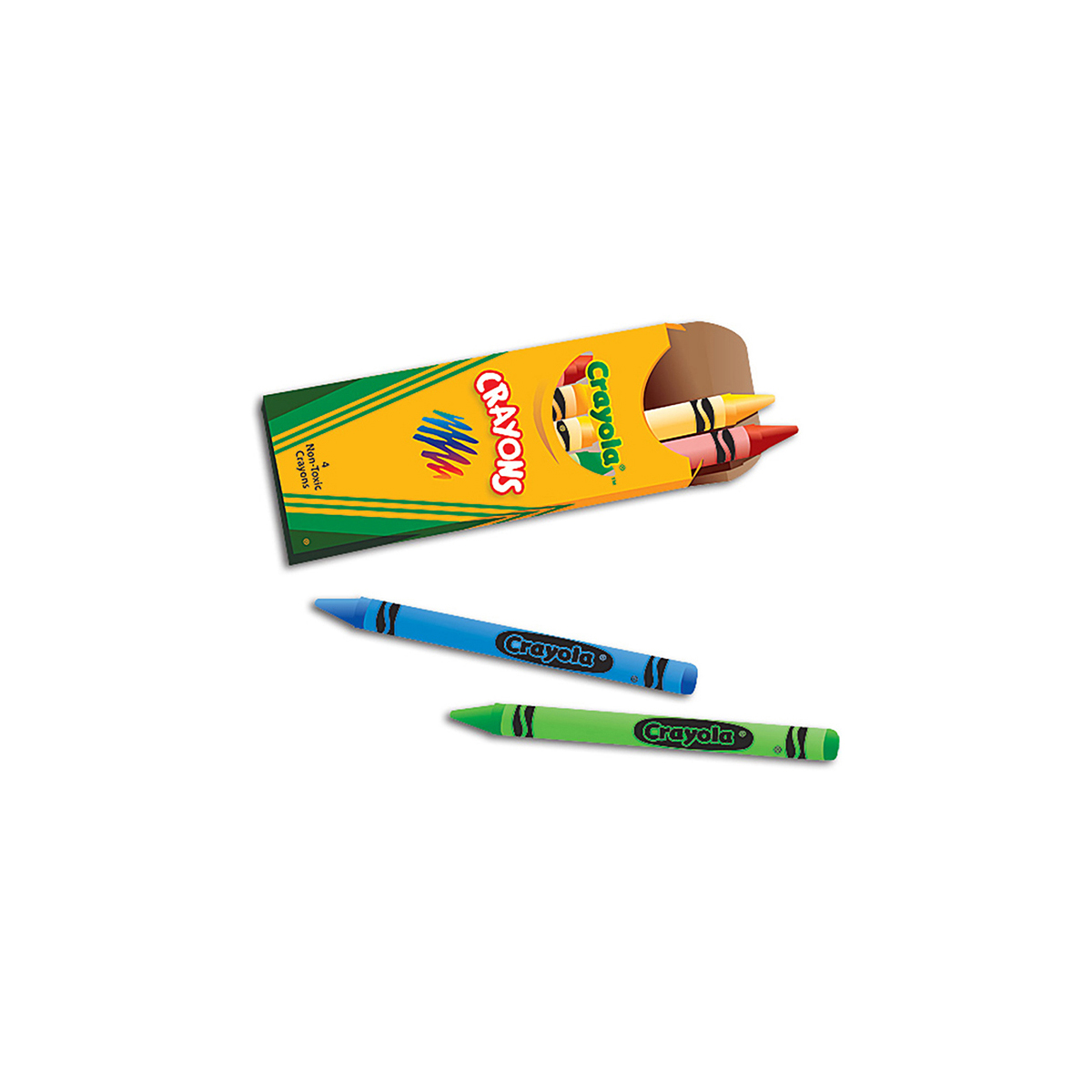 4 Count Crayola Crayons Box