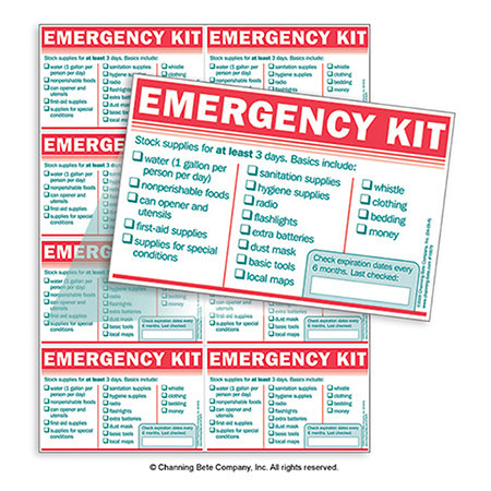 Emergency Kit Labels
